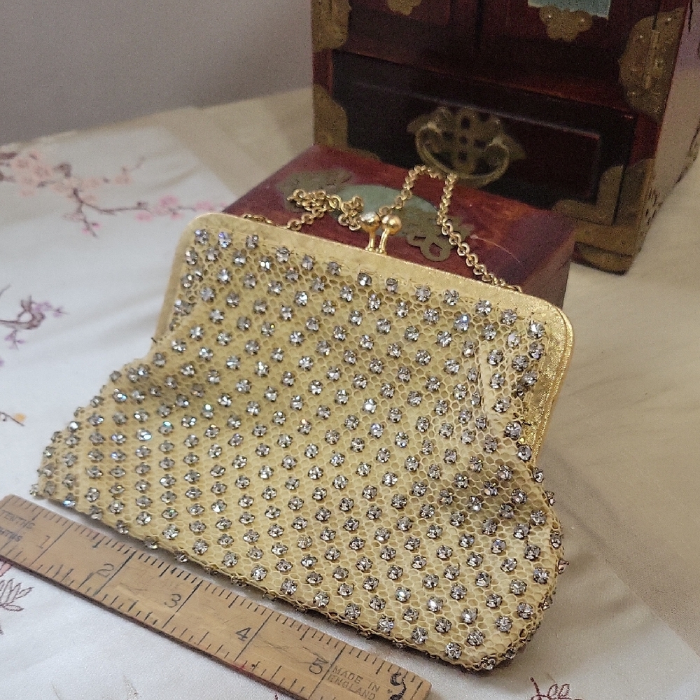 Antique Austrian Crystal  Evening Bag